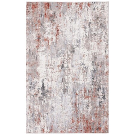Safavieh 9 x 12 ft. Vogue Power Loomed Rectangle Area Rug Rust & Gray VGE152P-9